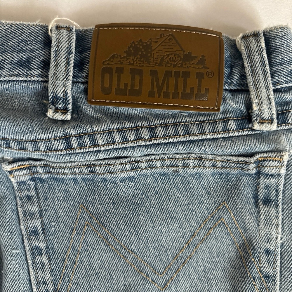 Vintage Old Mill Carpenter Jeans Mens 38x34 Blue Denim Workwear Straight Leg